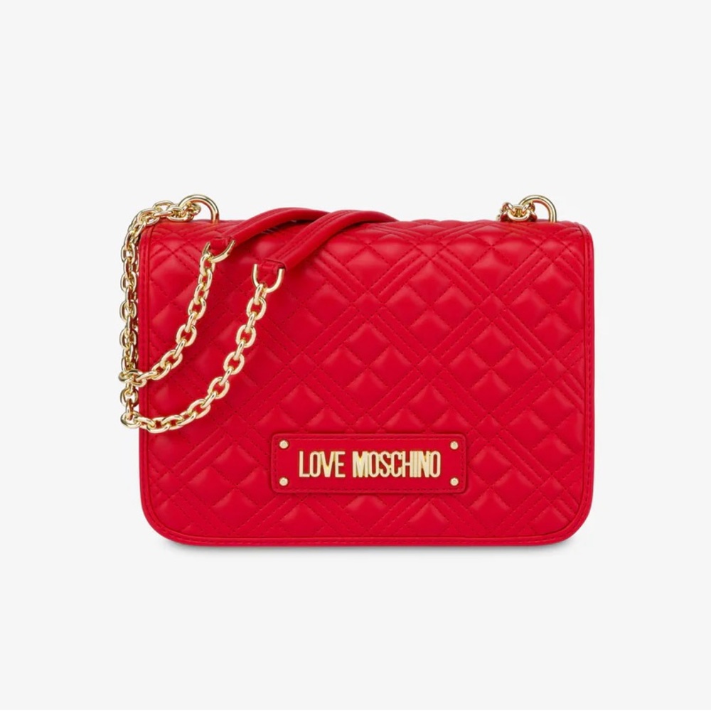 SOLD! Love Moschino Red Quilted Bag